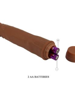 BAILE – DWARF VIBRADOR REALÍSTICO 21 CM MULATO - intimamenities.com