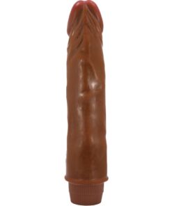 BAILE – DWARF VIBRADOR REALÍSTICO 21 CM MULATO - intimamenities.com