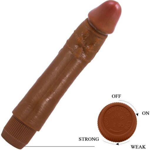 BAILE – DYBBUK VIBRADOR REALÍSTICO 24 CM MULATO - intimamenities.com
