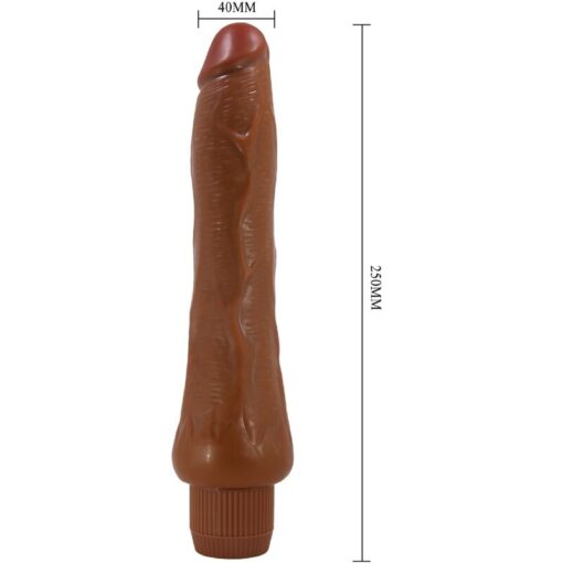 BAILE – DRYAD VIBRADOR REALÍSTICO 25 CM MULATO - intimamenities.com