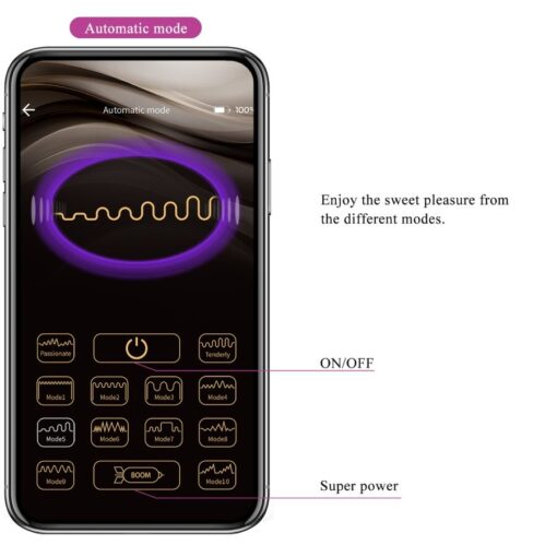 PRETTY LOVE – LEVIATHAN VIBRADOR CONTROLADO POR APP MORADO - intimamenities.com