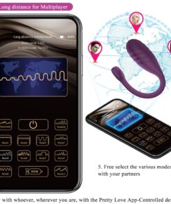 PRETTY LOVE – LEVIATHAN VIBRADOR CONTROLADO POR APP MORADO - intimamenities.com