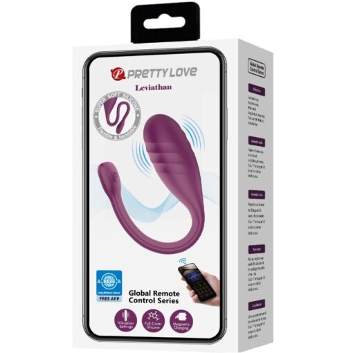 PRETTY LOVE – LEVIATHAN VIBRADOR CONTROLADO POR APP MORADO - intimamenities.com