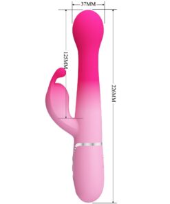 PRETTY LOVE – DEJON VIBRADOR RABBIT 3 EN 1 MULTIFUNCIÓN ROSA - intimamenities.com