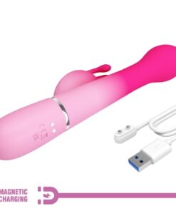 PRETTY LOVE – DEJON VIBRADOR RABBIT 3 EN 1 MULTIFUNCIÓN ROSA - intimamenities.com