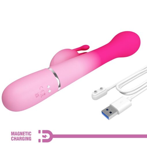 PRETTY LOVE – DEJON VIBRADOR RABBIT 3 EN 1 MULTIFUNCIÓN ROSA - intimamenities.com