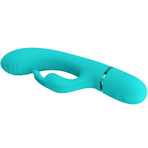 PRETTY LOVE – SCOCCO VIBRADOR RABBIT TURQUESA - intimamenities.com