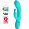 PRETTY LOVE – SCOCCO VIBRADOR RABBIT TURQUESA - intimamenities.com