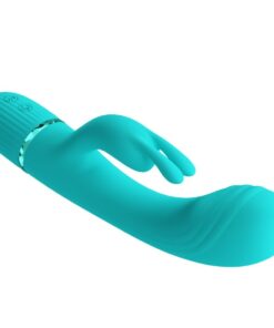 PRETTY LOVE – SCOCCO VIBRADOR RABBIT TURQUESA - intimamenities.com