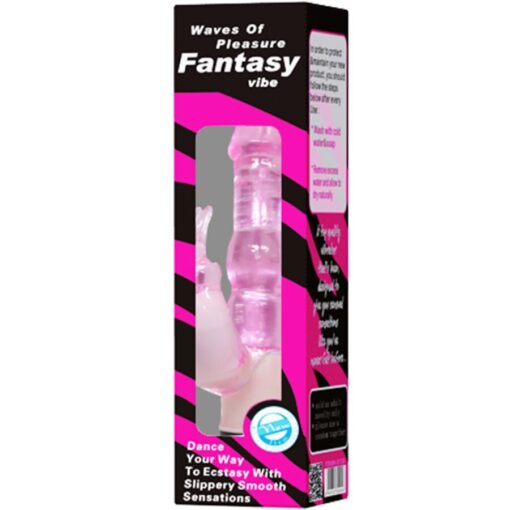 BAILE – WAVES OF PLEASURE FANTASY VIBRADOR CON RABBIT 23 CM - intimamenities.com