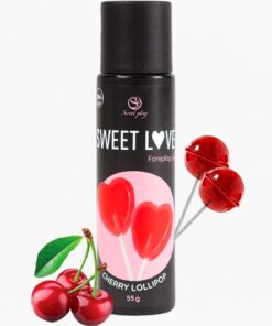 SECRETPLAY – CEREZA LOLLIPOP GEL SWEET LOVE 60 ML - intimamenities.com
