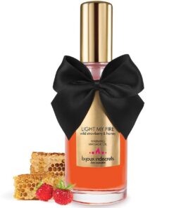 BIJOUX – ACEITE MASAJE EFECTO CALOR AROMA FRESA - intimamenities.com