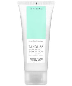 MIXGLISS – LUBRICANTE BASE AGUA EFECTO FRIO SABOR A MENTA 70 ML - intimamenities.com