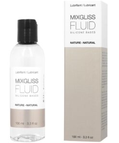 MIXGLISS – LUBRICANTE BASE SILICONA NATURAL 100ML - intimamenities.com