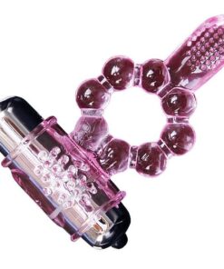 BAILE – ANILLO SILICONA 10 RITMOS LENGUA CON VIBRACIÓN ROSA - intimamenities.com