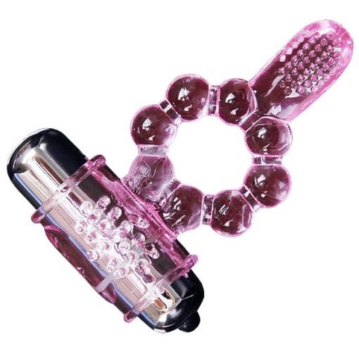 BAILE – ANILLO SILICONA 10 RITMOS LENGUA CON VIBRACIÓN ROSA - intimamenities.com
