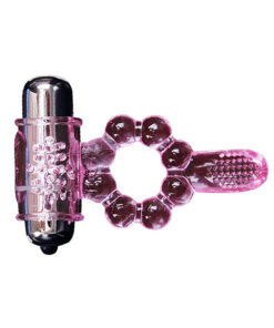 BAILE – ANILLO SILICONA 10 RITMOS LENGUA CON VIBRACIÓN ROSA - intimamenities.com