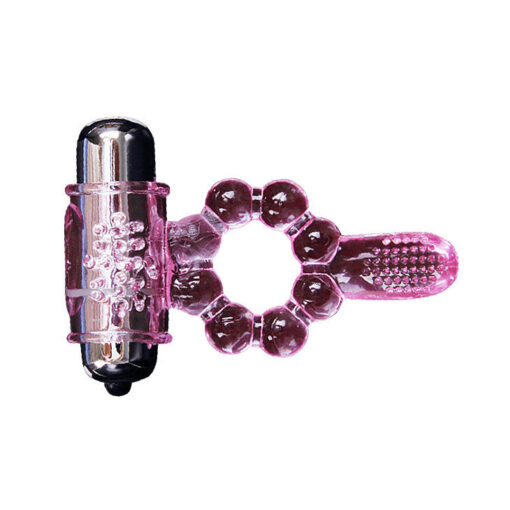 BAILE – ANILLO SILICONA 10 RITMOS LENGUA CON VIBRACIÓN ROSA - intimamenities.com