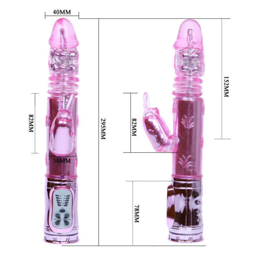 BAILE – THROBBING BUNNY ROTADOR RAMPANTE ROSA - intimamenities.com