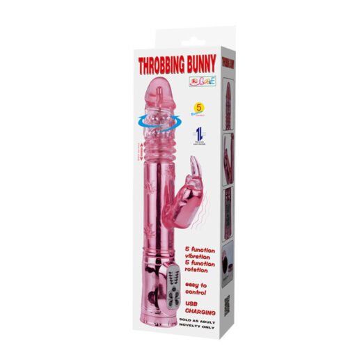 BAILE – THROBBING BUNNY ROTADOR RAMPANTE ROSA - intimamenities.com