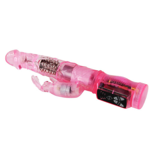 BAILE – MINI ROTADOR RABBIT ROSA SUPERESTIMULADOR - intimamenities.com