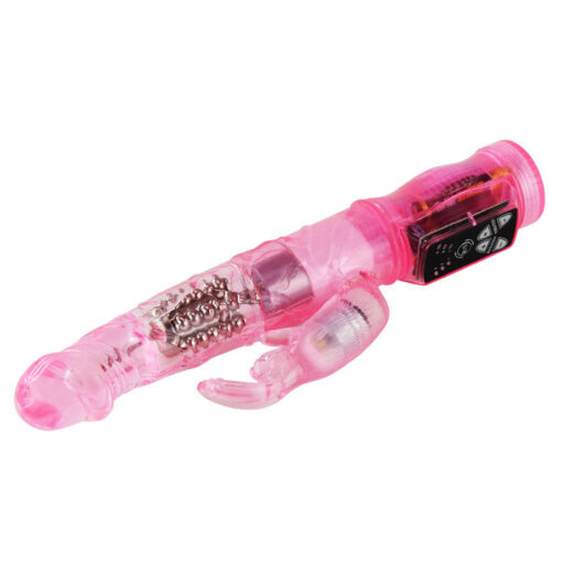 BAILE – MINI ROTADOR RABBIT ROSA SUPERESTIMULADOR - intimamenities.com