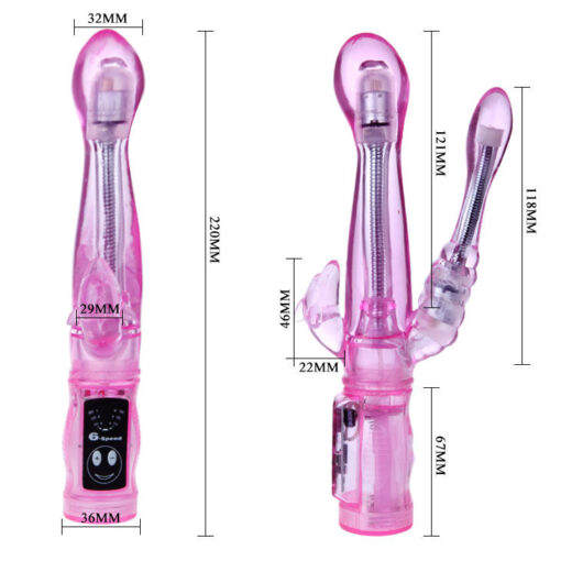 BAILE – VIBRADOR FLEXIBLE CON ESTIMULADOR ANAL - intimamenities.com
