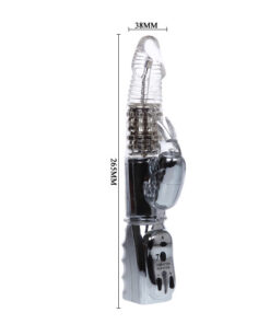 BAILE – AMOUR MISSILE ROTADOR TRANSPARENTE 26.5 CM - intimamenities.com