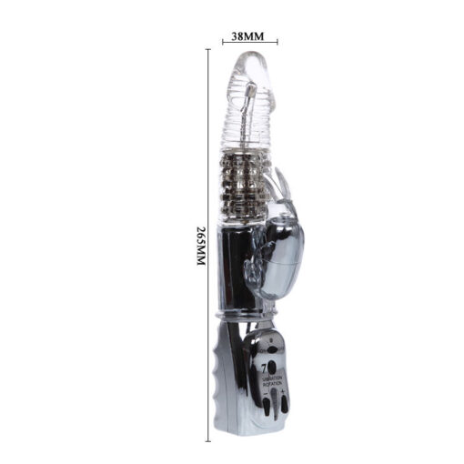 BAILE – AMOUR MISSILE ROTADOR TRANSPARENTE 26.5 CM - intimamenities.com