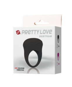 PRETTY LOVE – BERTRAM ANILLO VIBRADOR NEGRO - intimamenities.com