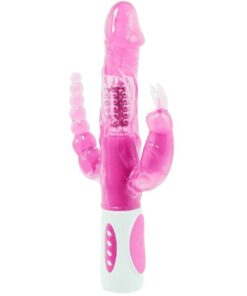BAILE – PRETTY BUNNY TRIPLE VIBRADOR ROTADOR - intimamenities.com