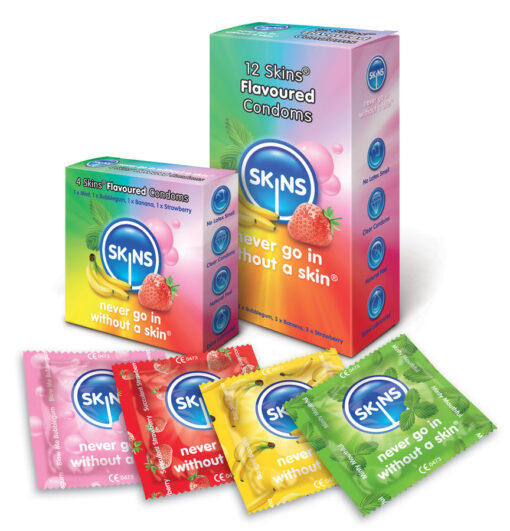 SKINS – PRESERVATIVO SABORES VARIOS 12 UDS - intimamenities.com