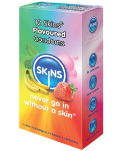 SKINS – PRESERVATIVO SABORES VARIOS 12 UDS - intimamenities.com