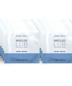 MIXGLISS – LUBRICANTE BASE DE AGUA NATURAL 12 MONODOSIS 4 ML - intimamenities.com