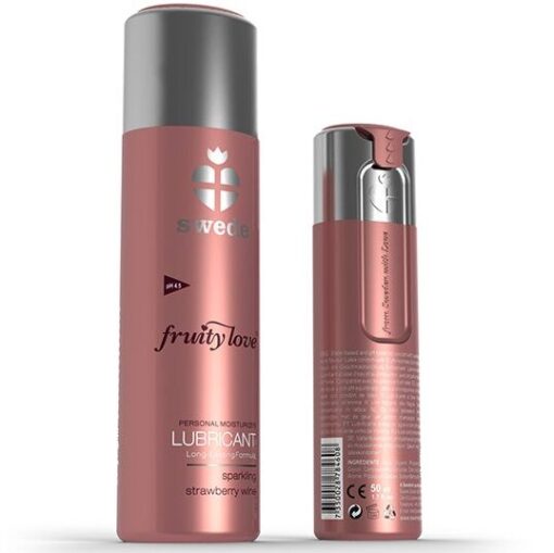 SWEDE – FRUITY LOVE LUBRICANTE FRESAS CON CHAMPAGNE 100 ML - intimamenities.com