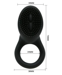 PRETTY LOVE – COBRA ANILLO VIBRADOR COBRA NEGRO - intimamenities.com