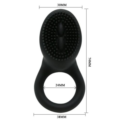 PRETTY LOVE – COBRA ANILLO VIBRADOR COBRA NEGRO - intimamenities.com