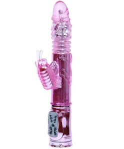 BAILE – VIBRADOR RECARGABLE CON ROTACION Y ESTIMULADOR THROBBING BUTTERF - intimamenities.com