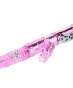 BAILE – VIBRADOR RECARGABLE CON ROTACION Y ESTIMULADOR THROBBING BUTTERF - intimamenities.com