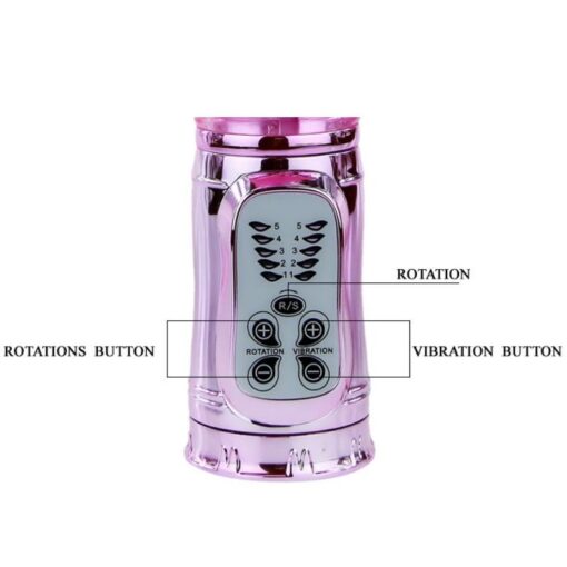 BAILE – VIBRADOR RECARGABLE CON ROTACION Y ESTIMULADOR THROBBING BUTTERF - intimamenities.com
