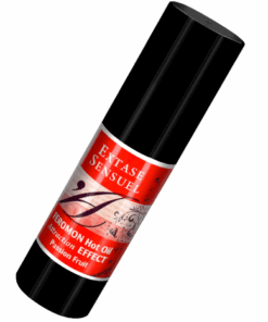 EXTASE SENSUAL – ACEITE MASAJE EFECTO CALOR CON FEROMONAS FRUTA DE LA PASION 30 ML - intimamenities.com