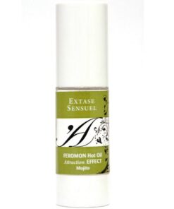 EXTASE SENSUAL – ACEITE MASAJE EFECTO CALOR CON FEROMONAS MOJITO 30 ML - intimamenities.com