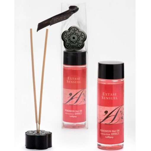 EXTASE SENSUAL – ACEITE MASAJE EFECTO CALOR CON FEROMONAS PIRULET 100 ML - intimamenities.com