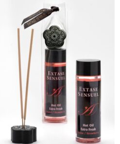 EXTASE SENSUAL – ACEITE MASAJE EFECTO EXTRA FRESH FRESA 100 ML - intimamenities.com
