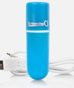 SCREAMING O – BALA VIBRADORA RECARGABLE VOOOM AZUL - intimamenities.com