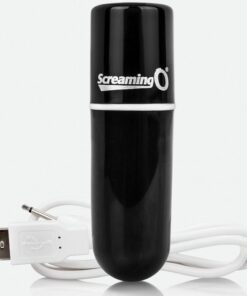 SCREAMING O – BALA VIBRADORA RECARGABLE VOOOM NEGRO - intimamenities.com