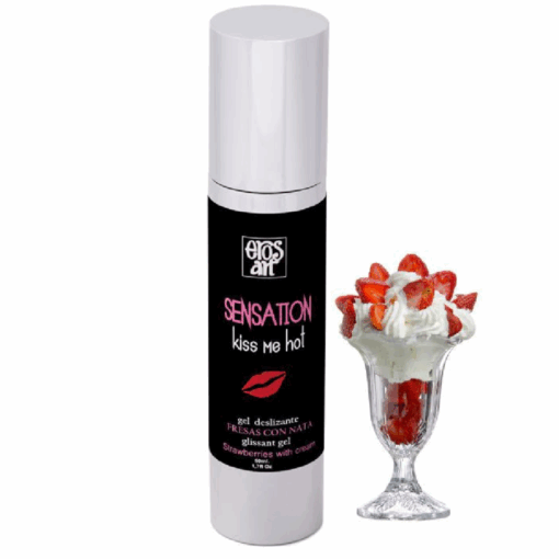 EROS-ART – SENSATTION LUBRICANTE NATURAL FRESAS CON NATA 50 ML - intimamenities.com