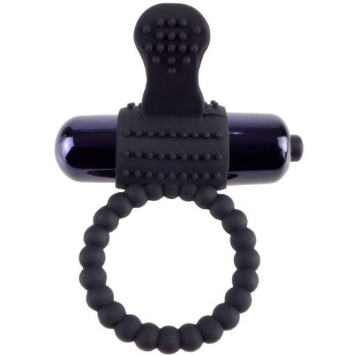 FANTASY C-RINGZ – ANILLO VIBRADOR DE SILICONA NEGRO - intimamenities.com