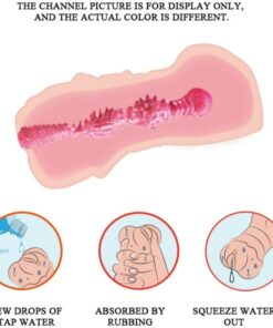CRAZY BULL – MASTURBADOR WATER SKIN VAGINA CON BALAS VIBRADORAS - intimamenities.com