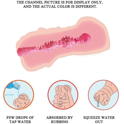 CRAZY BULL – MASTURBADOR WATER SKIN VAGINA CON BALAS VIBRADORAS - intimamenities.com